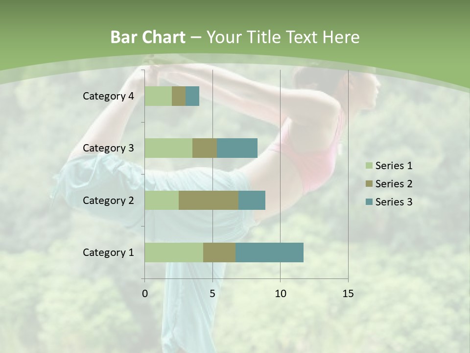 A Woman Doing A Yoga Pose On A Dock PowerPoint Template