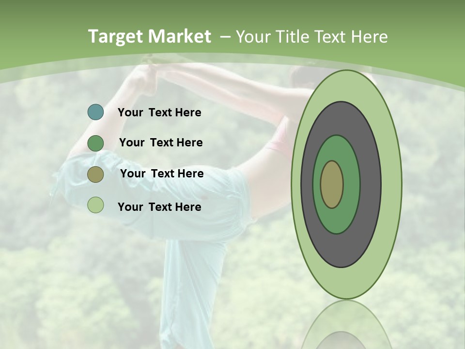 A Woman Doing A Yoga Pose On A Dock PowerPoint Template