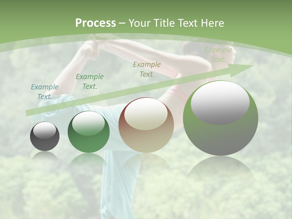 A Woman Doing A Yoga Pose On A Dock PowerPoint Template