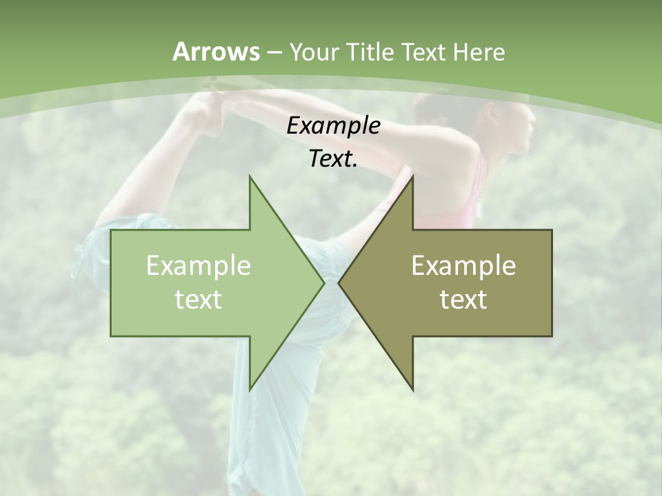 A Woman Doing A Yoga Pose On A Dock PowerPoint Template