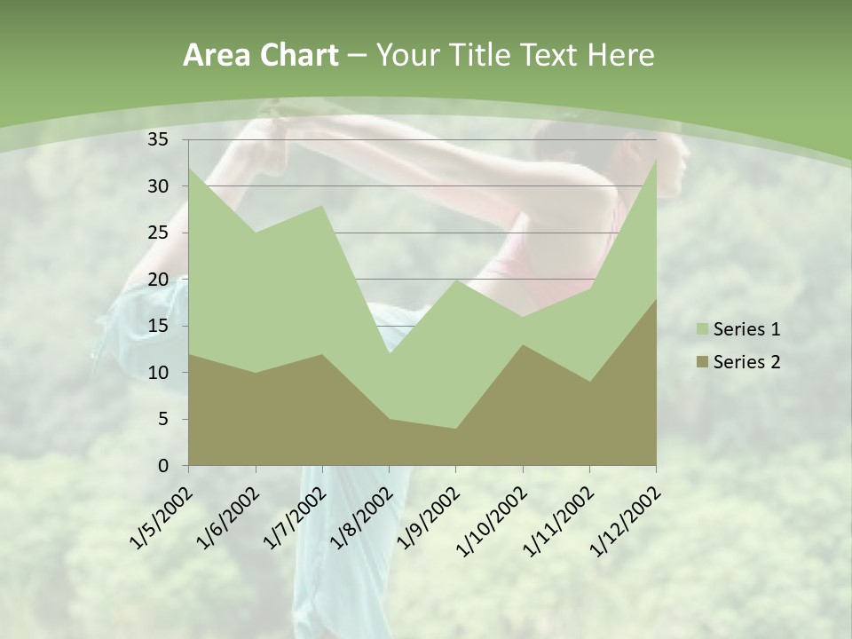 A Woman Doing A Yoga Pose On A Dock PowerPoint Template