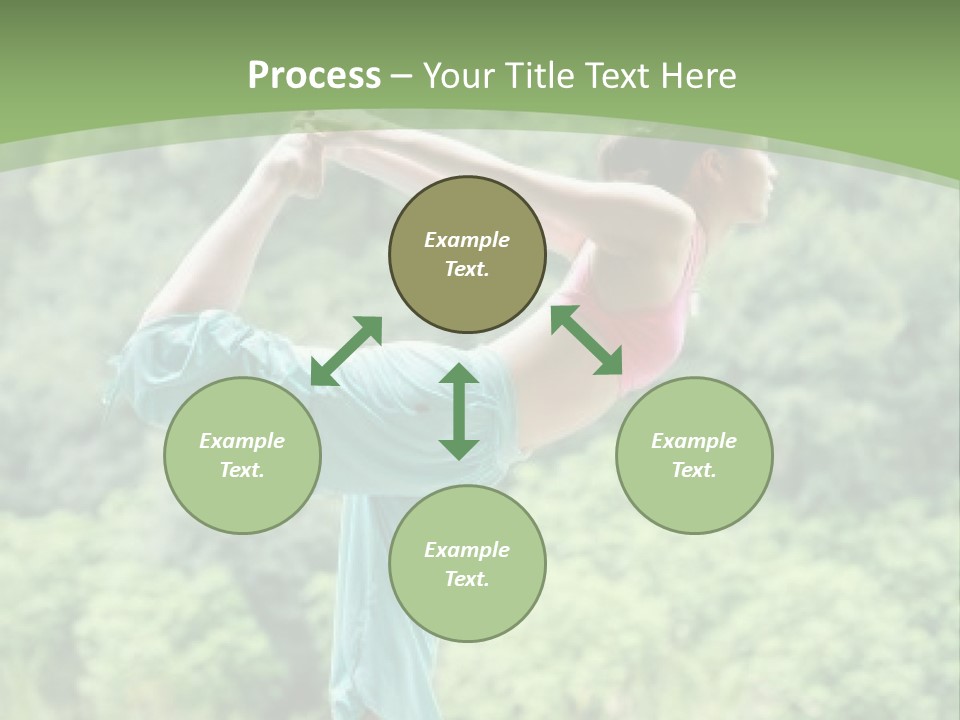 A Woman Doing A Yoga Pose On A Dock PowerPoint Template