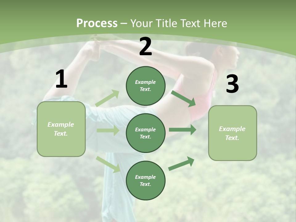 A Woman Doing A Yoga Pose On A Dock PowerPoint Template