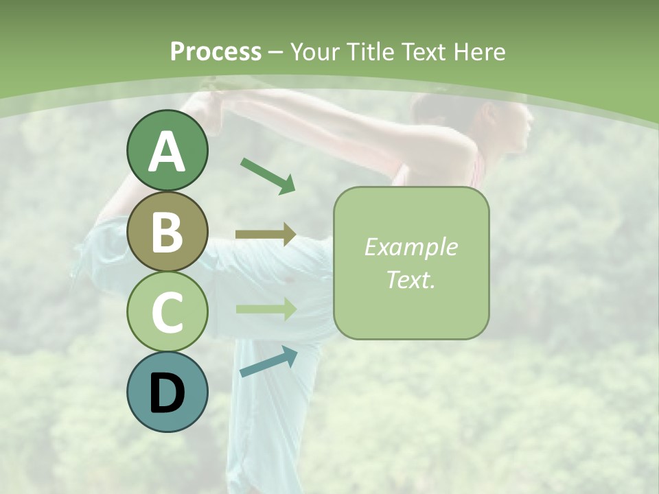 A Woman Doing A Yoga Pose On A Dock PowerPoint Template