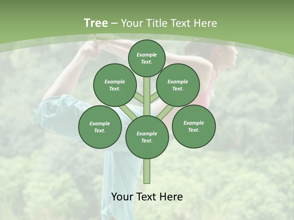 A Woman Doing A Yoga Pose On A Dock PowerPoint Template