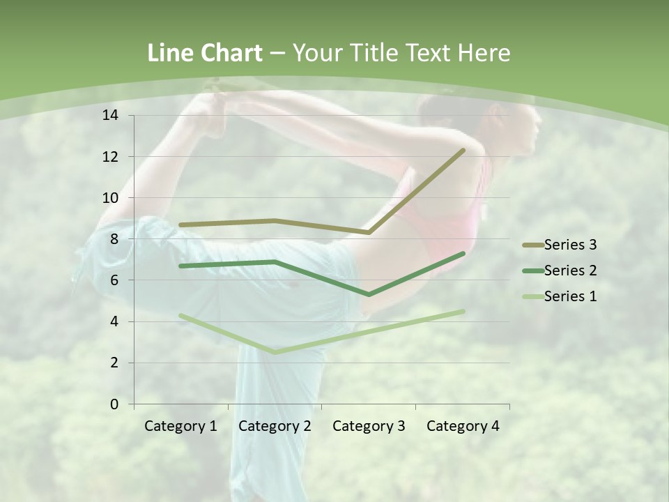 A Woman Doing A Yoga Pose On A Dock PowerPoint Template