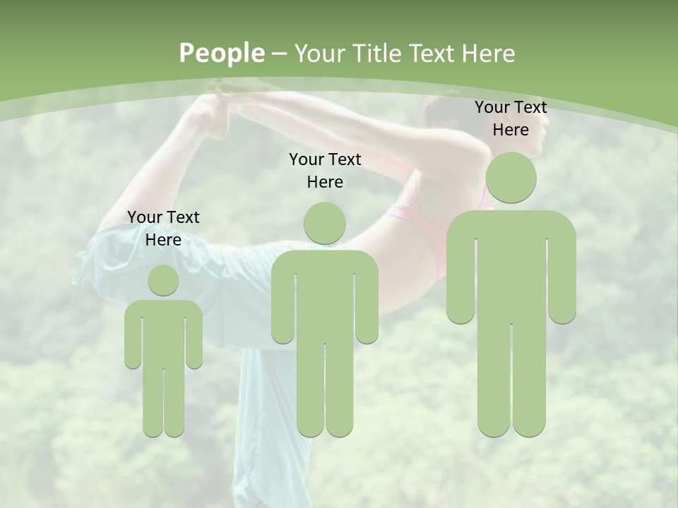 A Woman Doing A Yoga Pose On A Dock PowerPoint Template