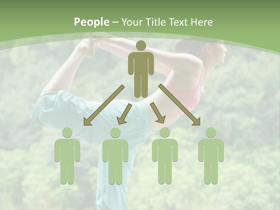 A Woman Doing A Yoga Pose On A Dock PowerPoint Template