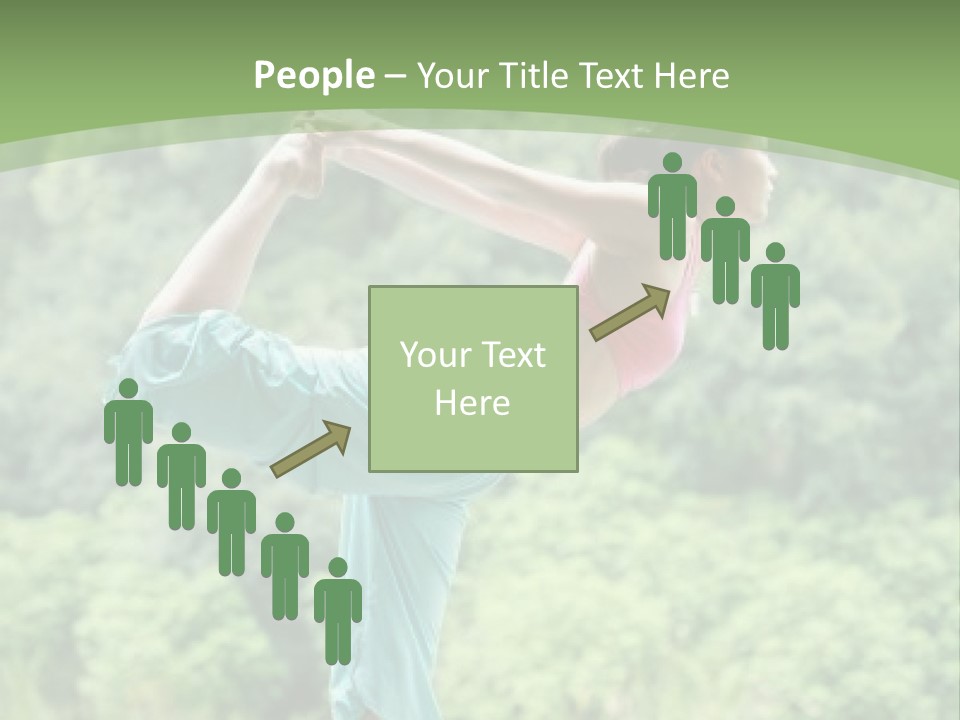 A Woman Doing A Yoga Pose On A Dock PowerPoint Template