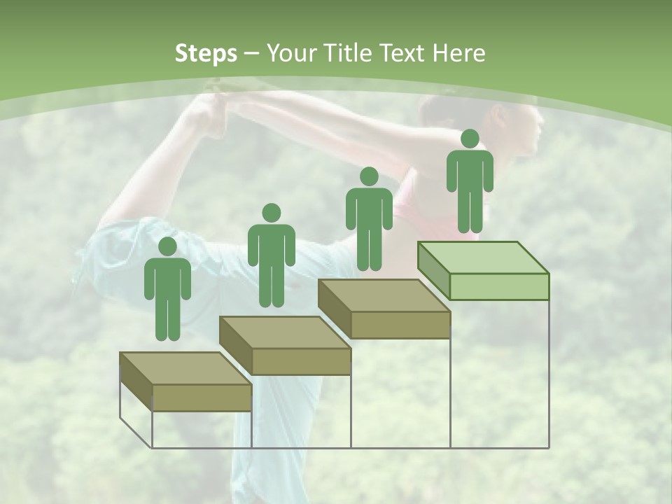 A Woman Doing A Yoga Pose On A Dock PowerPoint Template