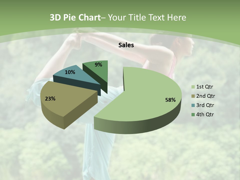 A Woman Doing A Yoga Pose On A Dock PowerPoint Template