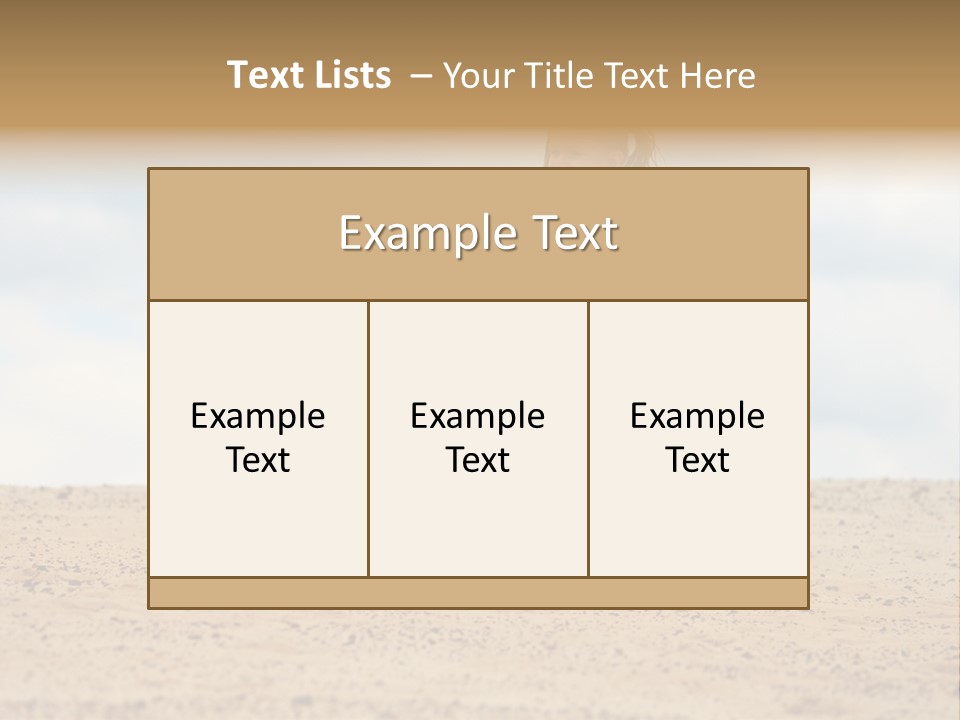 A Little Girl Running Across A Sandy Beach PowerPoint Template