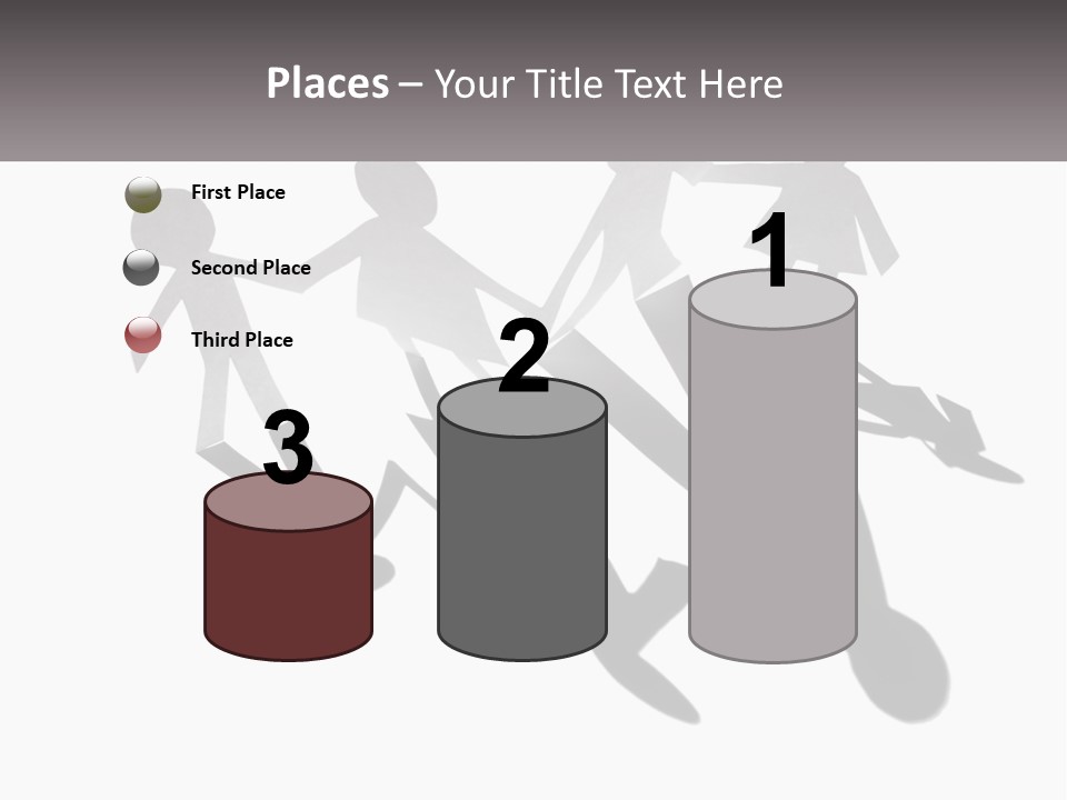 A Group Of People Holding Hands In Front Of A Sign PowerPoint Template