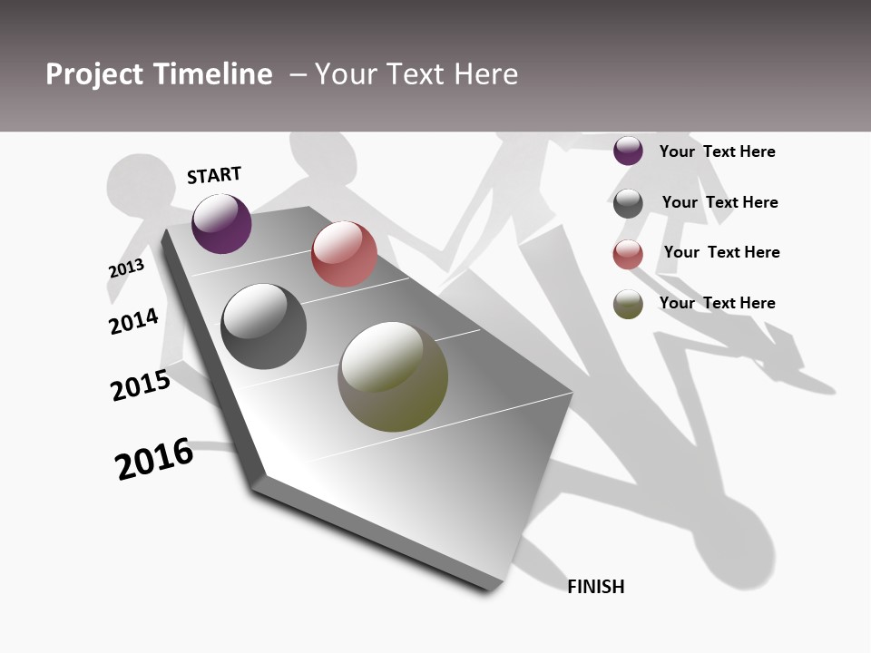 A Group Of People Holding Hands In Front Of A Sign PowerPoint Template