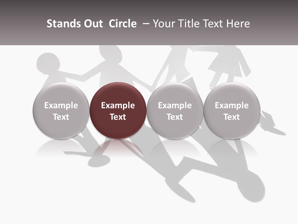 A Group Of People Holding Hands In Front Of A Sign PowerPoint Template