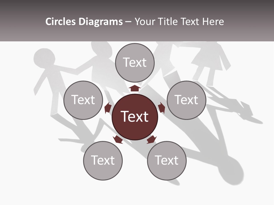 A Group Of People Holding Hands In Front Of A Sign PowerPoint Template