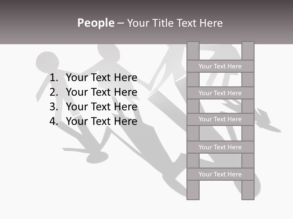 A Group Of People Holding Hands In Front Of A Sign PowerPoint Template