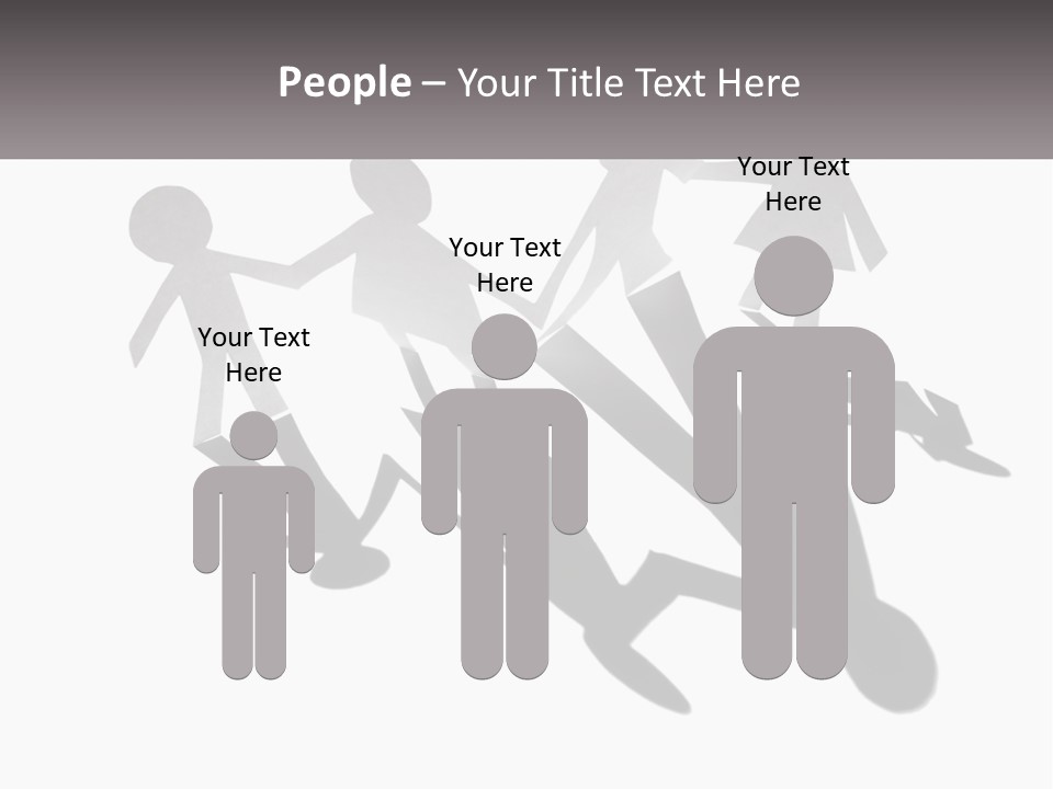 A Group Of People Holding Hands In Front Of A Sign PowerPoint Template