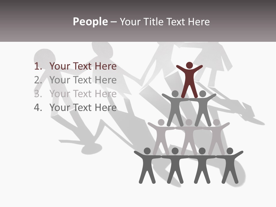 A Group Of People Holding Hands In Front Of A Sign PowerPoint Template