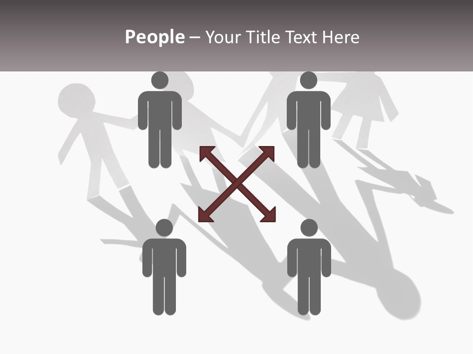 A Group Of People Holding Hands In Front Of A Sign PowerPoint Template