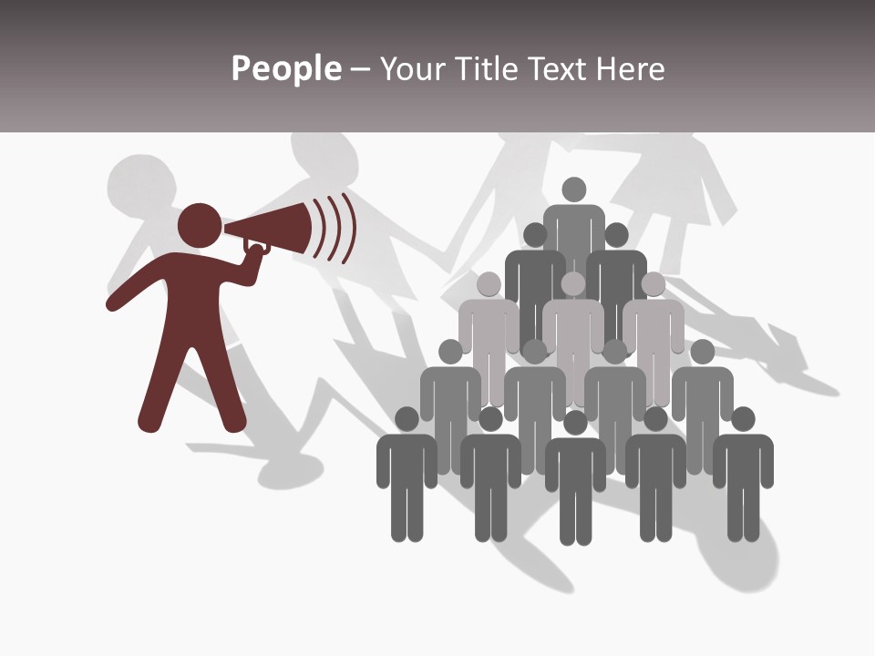 A Group Of People Holding Hands In Front Of A Sign PowerPoint Template