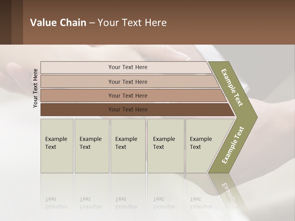 A Bride And Groom Holding Hands With A Ring On Their Finger PowerPoint Template