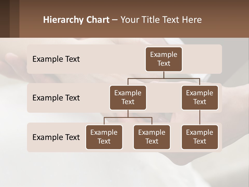A Bride And Groom Holding Hands With A Ring On Their Finger PowerPoint Template