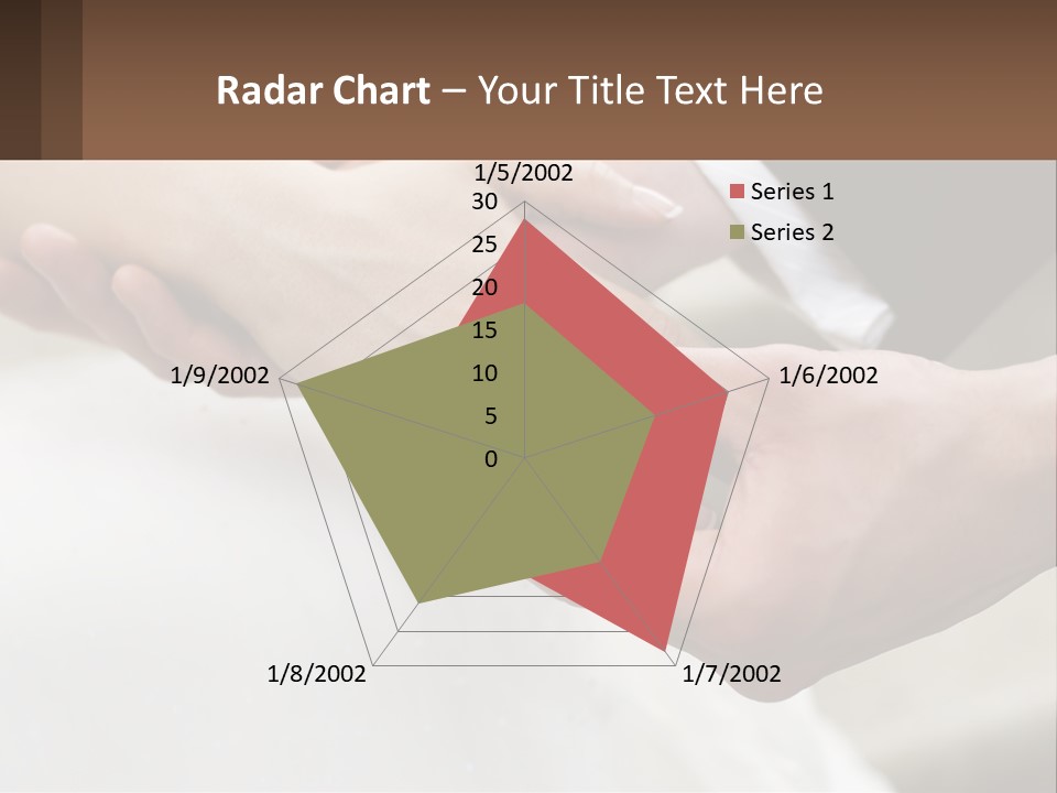 A Bride And Groom Holding Hands With A Ring On Their Finger PowerPoint Template