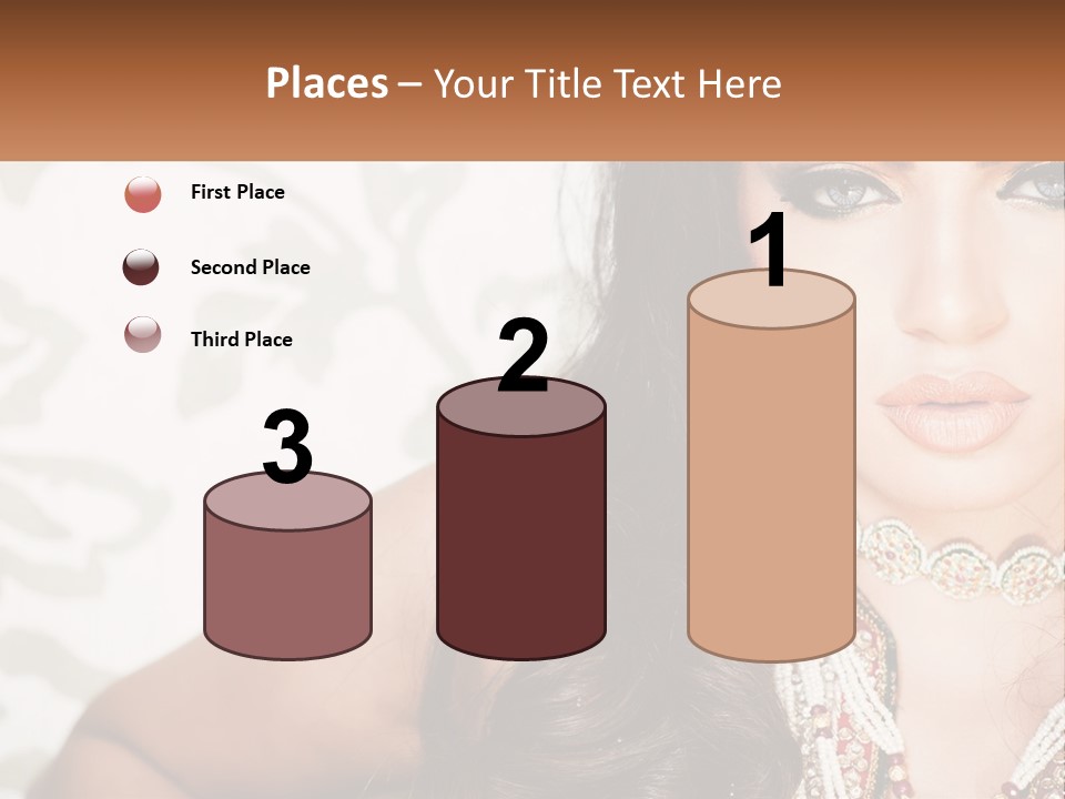 A Woman With A Necklace And Necklace On Her Neck PowerPoint Template