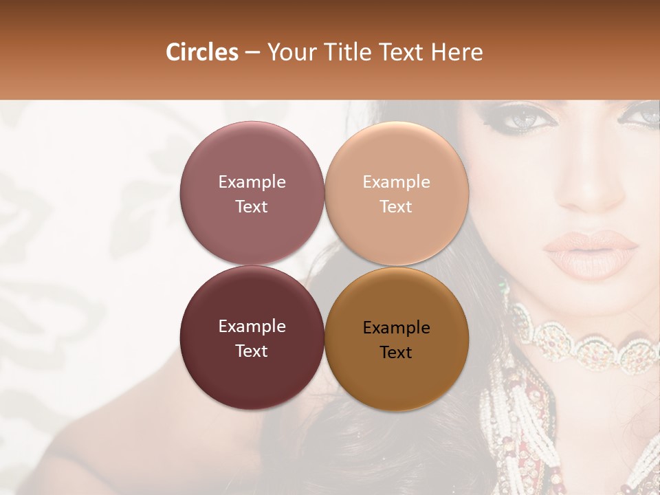 A Woman With A Necklace And Necklace On Her Neck PowerPoint Template