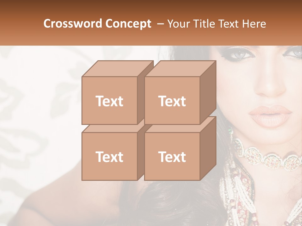 A Woman With A Necklace And Necklace On Her Neck PowerPoint Template