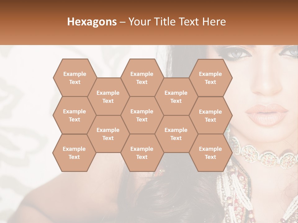 A Woman With A Necklace And Necklace On Her Neck PowerPoint Template