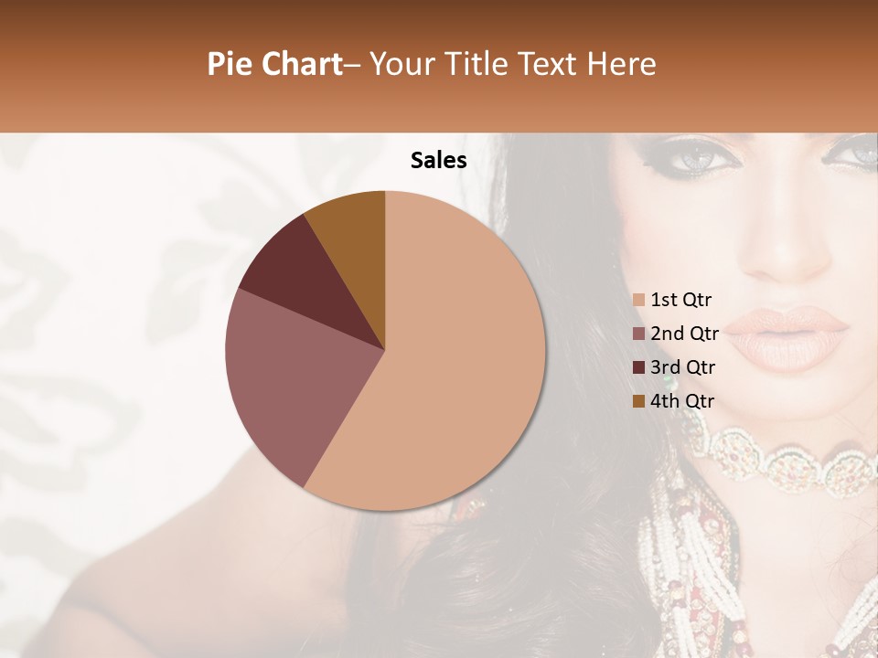 A Woman With A Necklace And Necklace On Her Neck PowerPoint Template