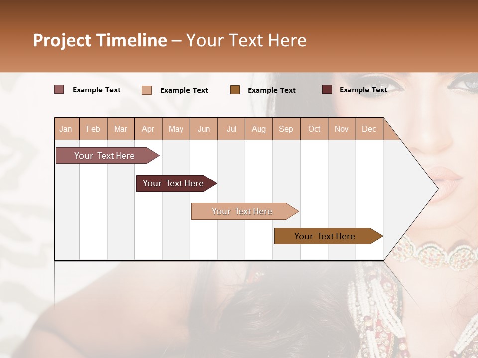 A Woman With A Necklace And Necklace On Her Neck PowerPoint Template