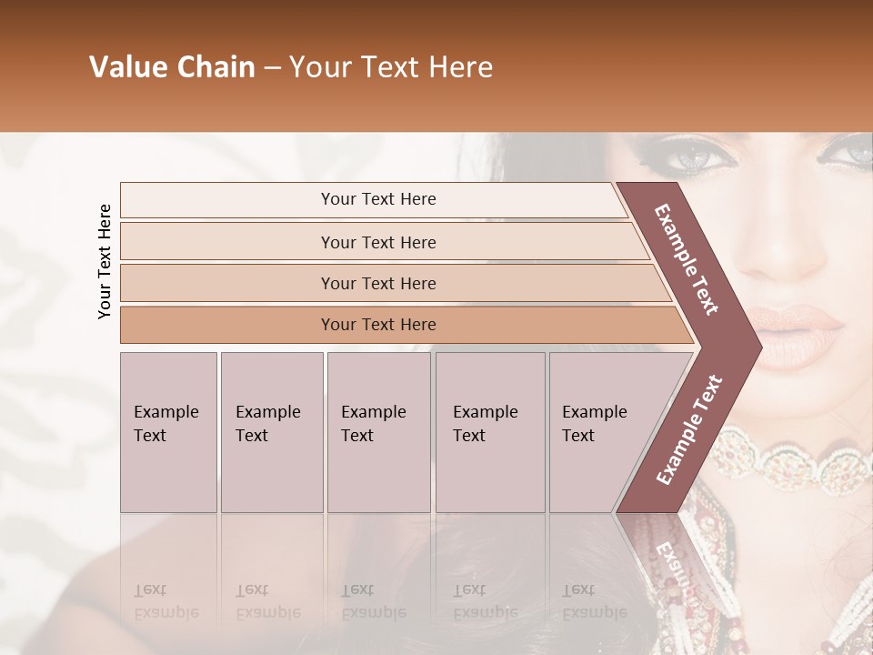 A Woman With A Necklace And Necklace On Her Neck PowerPoint Template