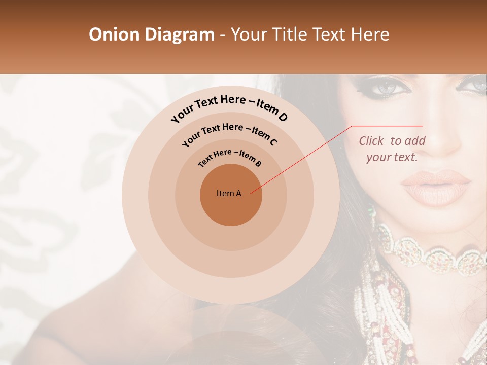 A Woman With A Necklace And Necklace On Her Neck PowerPoint Template