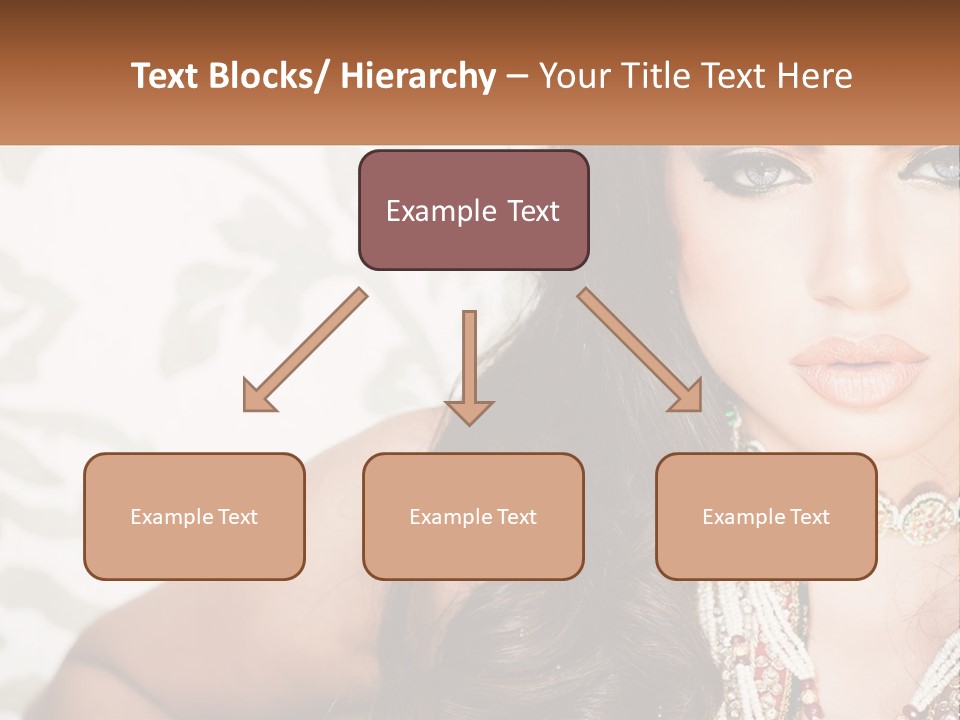 A Woman With A Necklace And Necklace On Her Neck PowerPoint Template