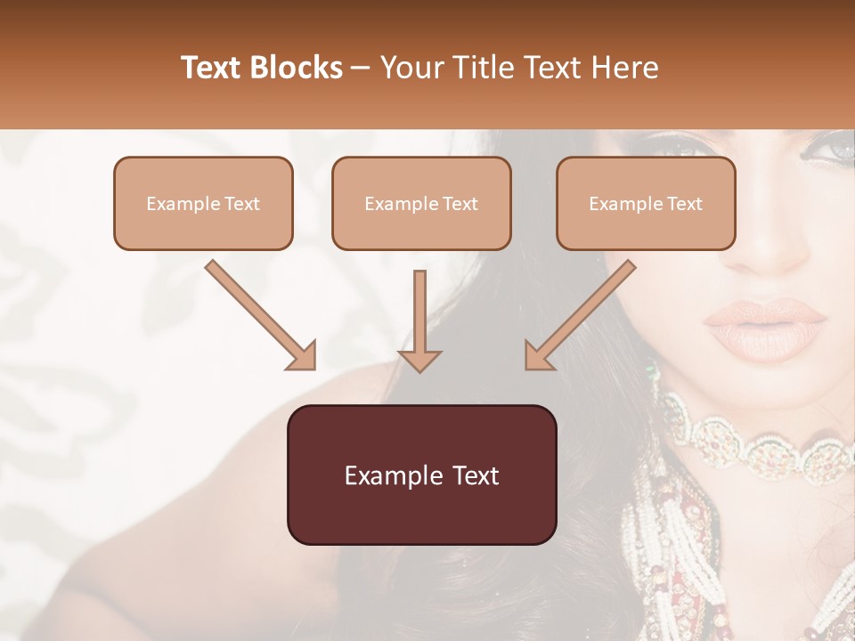 A Woman With A Necklace And Necklace On Her Neck PowerPoint Template