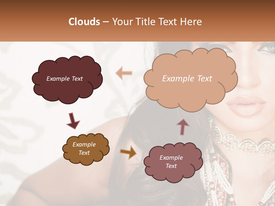 A Woman With A Necklace And Necklace On Her Neck PowerPoint Template