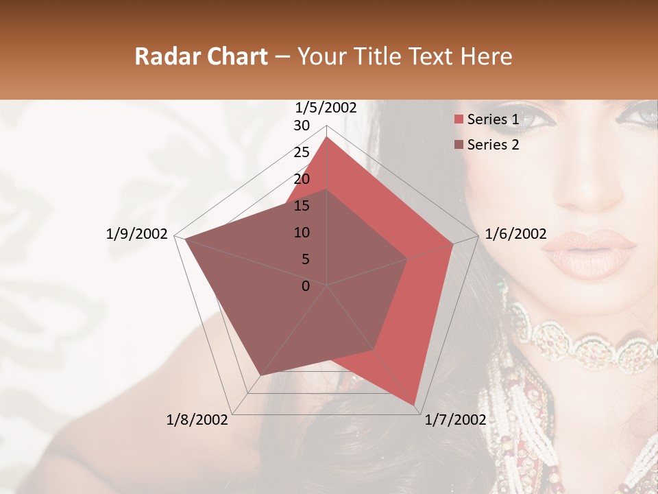 A Woman With A Necklace And Necklace On Her Neck PowerPoint Template
