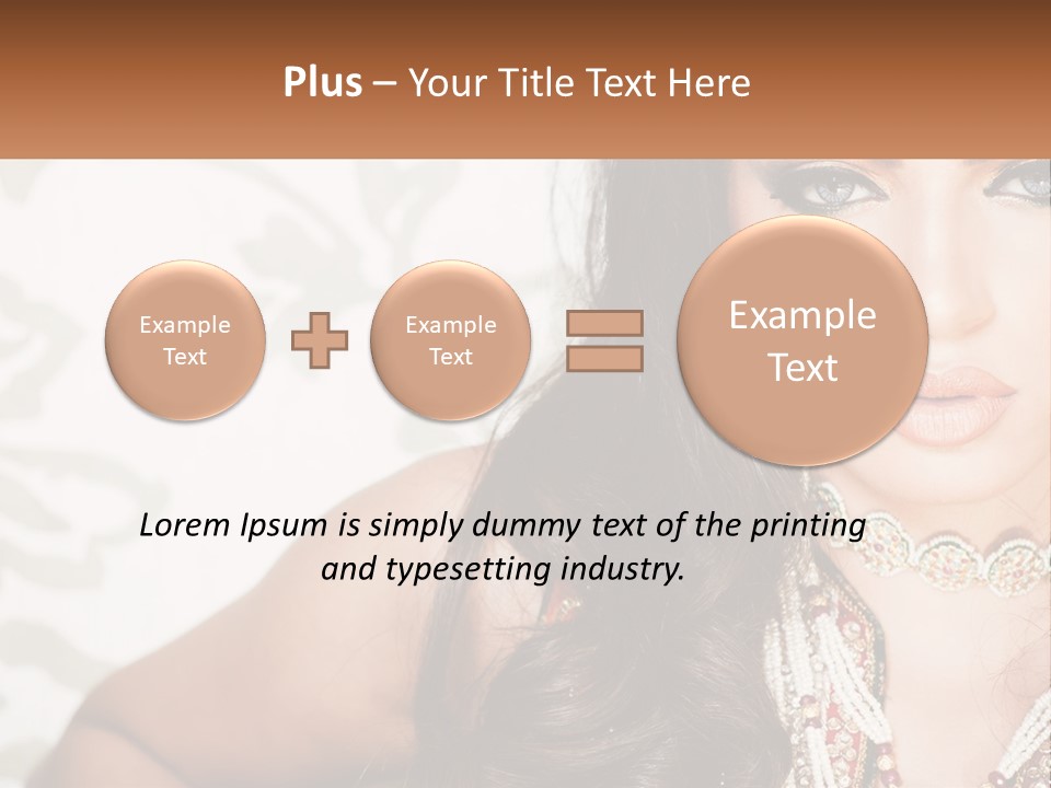 A Woman With A Necklace And Necklace On Her Neck PowerPoint Template