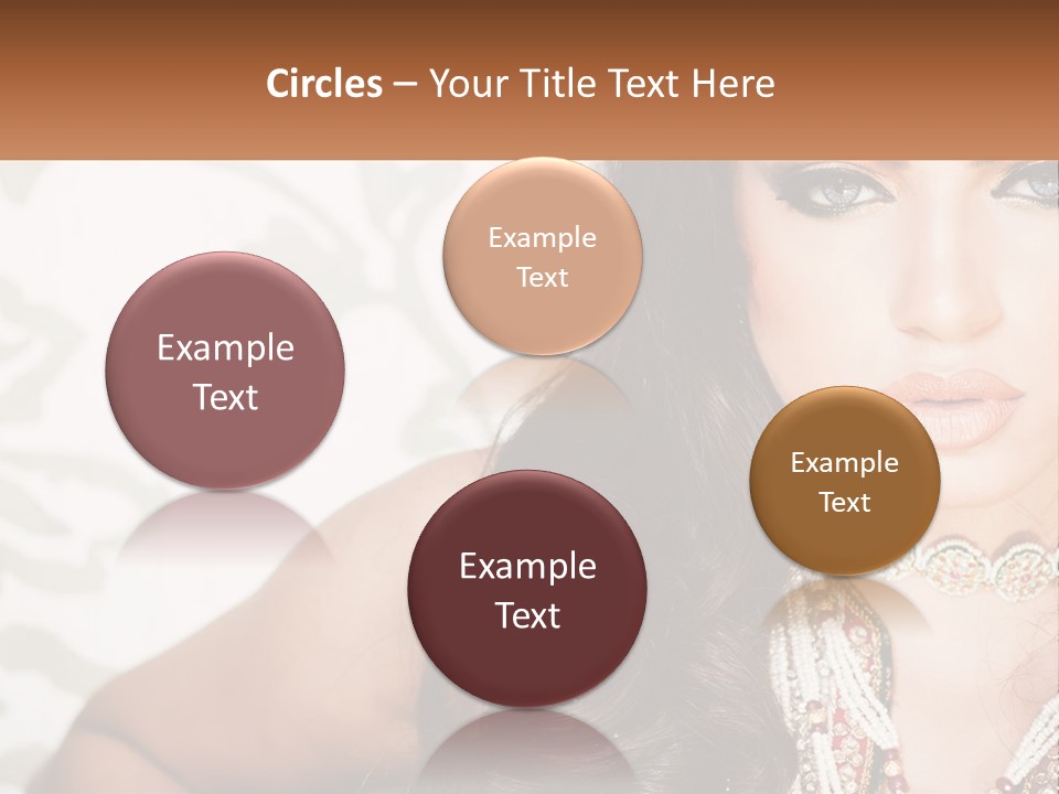 A Woman With A Necklace And Necklace On Her Neck PowerPoint Template