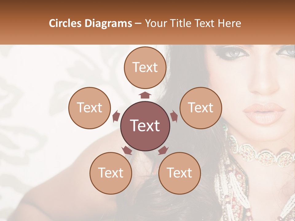 A Woman With A Necklace And Necklace On Her Neck PowerPoint Template