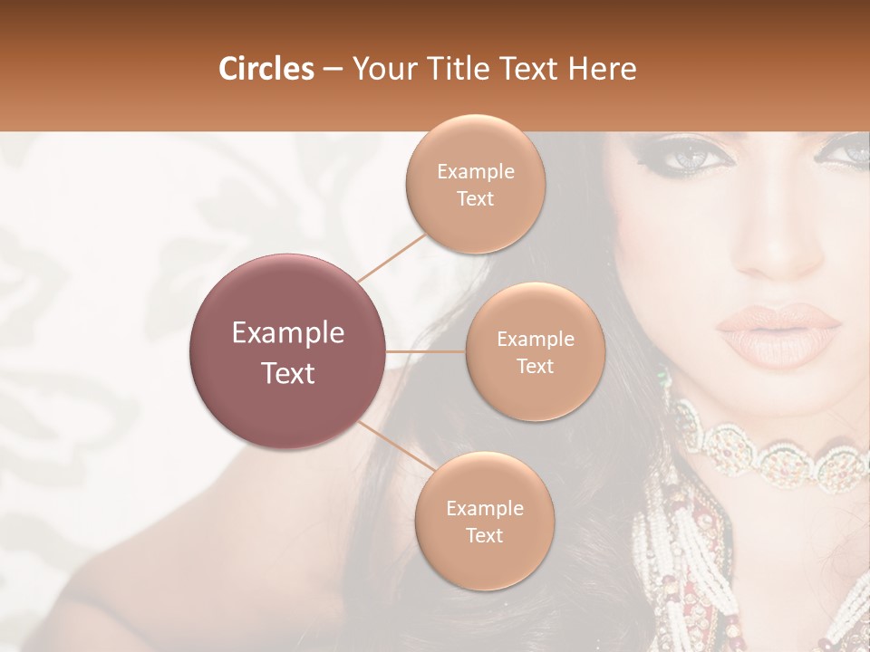 A Woman With A Necklace And Necklace On Her Neck PowerPoint Template