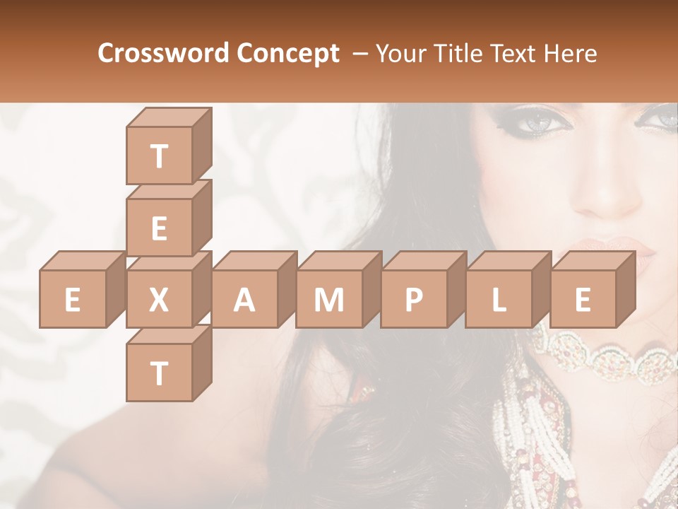 A Woman With A Necklace And Necklace On Her Neck PowerPoint Template