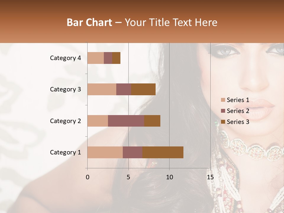 A Woman With A Necklace And Necklace On Her Neck PowerPoint Template