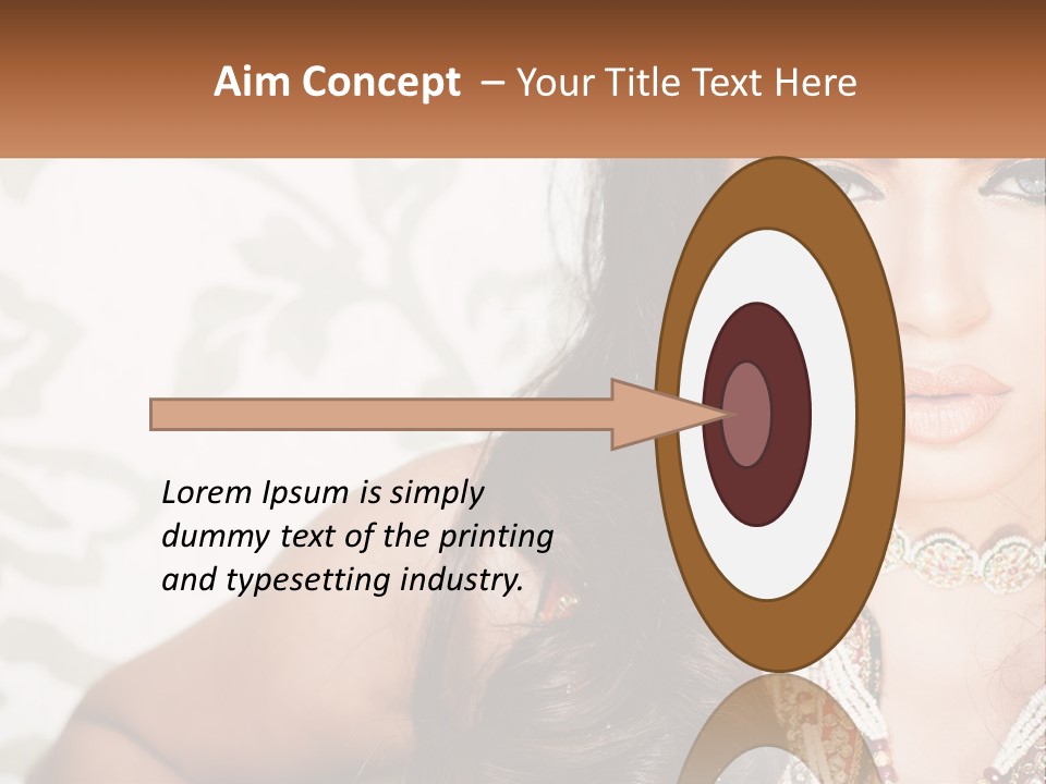 A Woman With A Necklace And Necklace On Her Neck PowerPoint Template