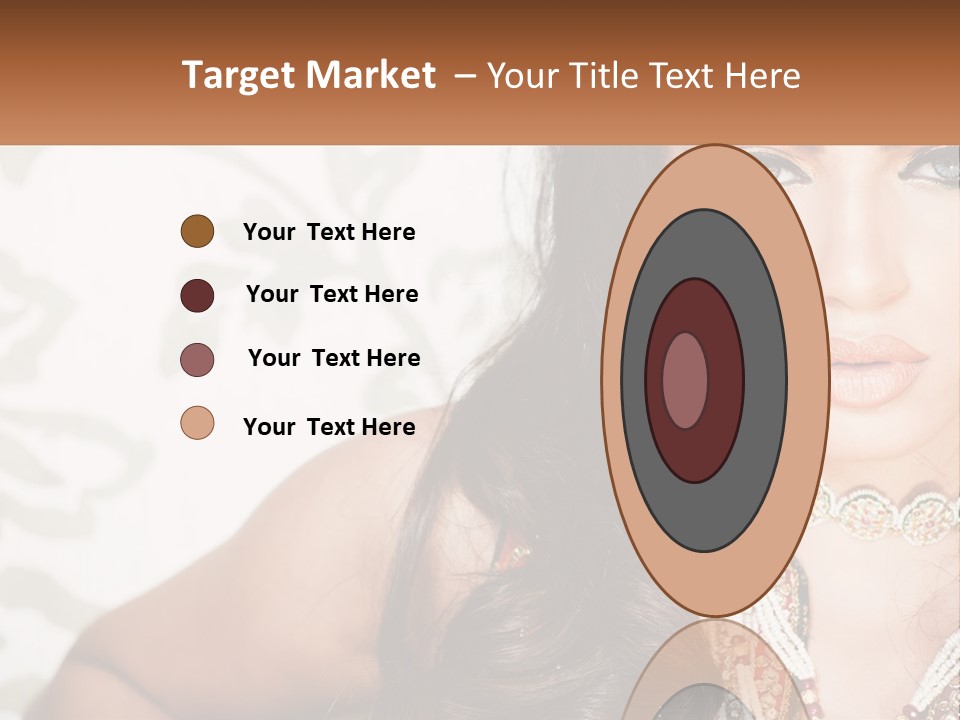 A Woman With A Necklace And Necklace On Her Neck PowerPoint Template