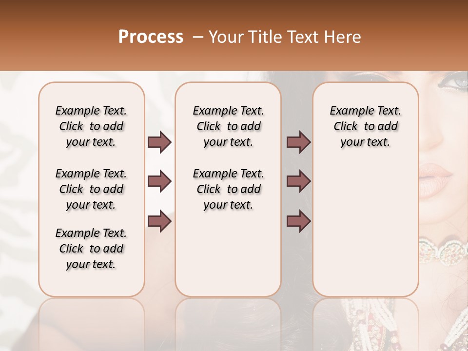 A Woman With A Necklace And Necklace On Her Neck PowerPoint Template