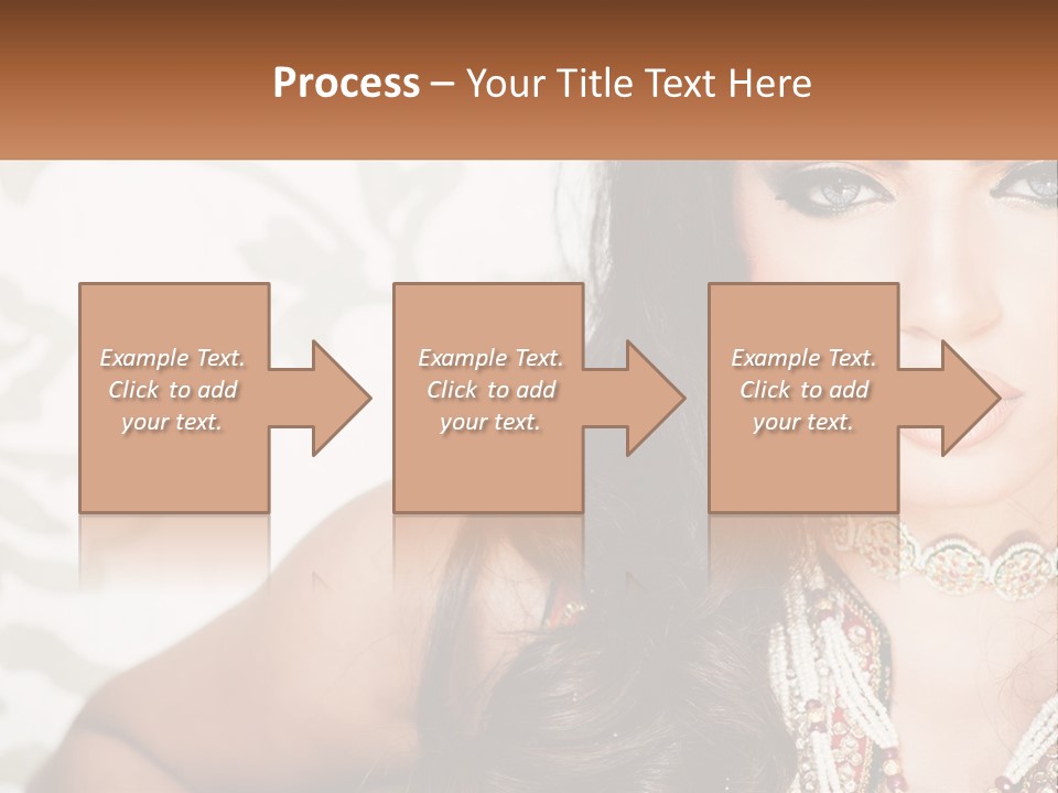 A Woman With A Necklace And Necklace On Her Neck PowerPoint Template